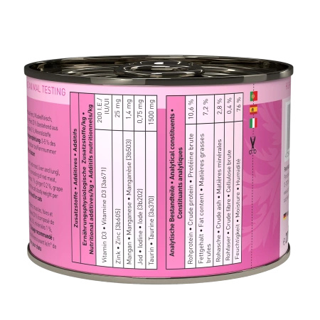 Catz finefood No.19 jagnięcina & konina 200g mokra karma dla kota