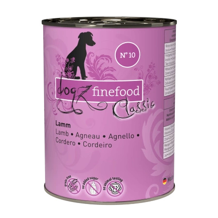 Dogz finefood No.10 jagnięcina 400g mokra karma dla psa