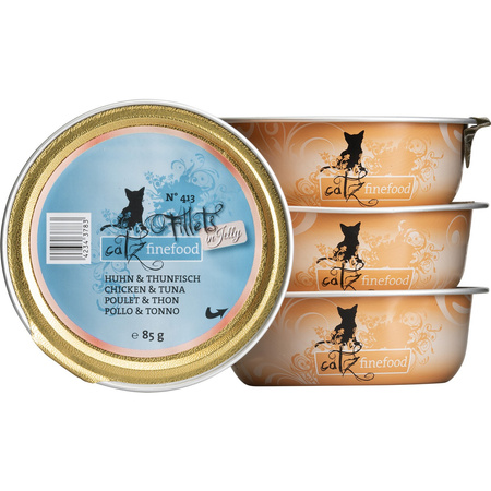 Catz Finefood Nr 413 Filet 85gr Kurczak i tuńczyk w galaretce mokra karma dla kota