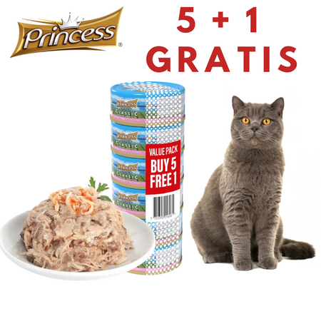 5+1 PROMO Princess Premium Kurczak Tuńczyk Szprocik 170g 