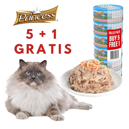 5+1 PROMO Princess Premium Kurczak Tuńczyk Krab 170g 