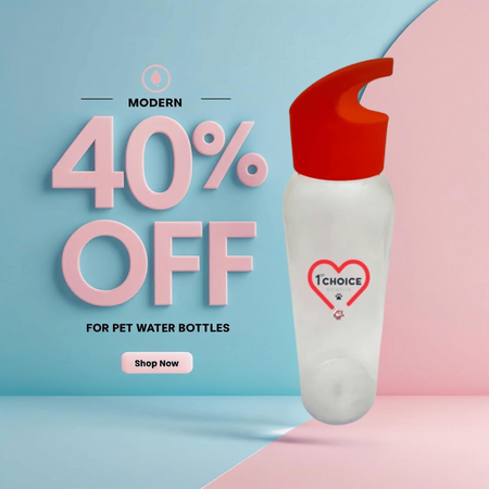 1st Choice Water Bottle 600 ml butelka na wodę dla psa PROMO