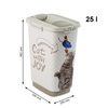 Rotho Pojemnik na karmę CODY 25 l 330x250x463 IML PET Cat with joy