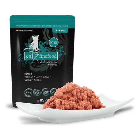 Catz finefood Purrrr N° 121 - Jeleń 85g karma mokra dla kota