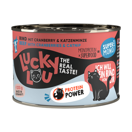 Lucky Lou Super Mono karma mokra wołowina 200g