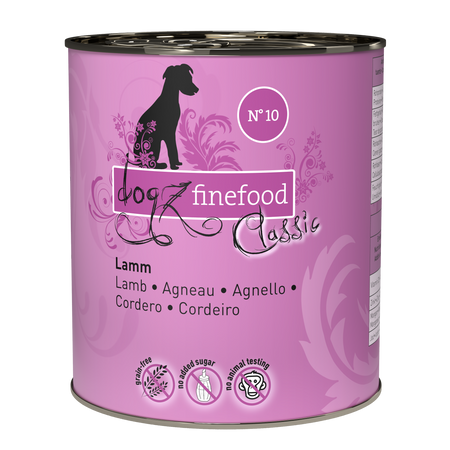 Dogz finefood N ° 10 – jagnięcina 800g mokra karma dla psa