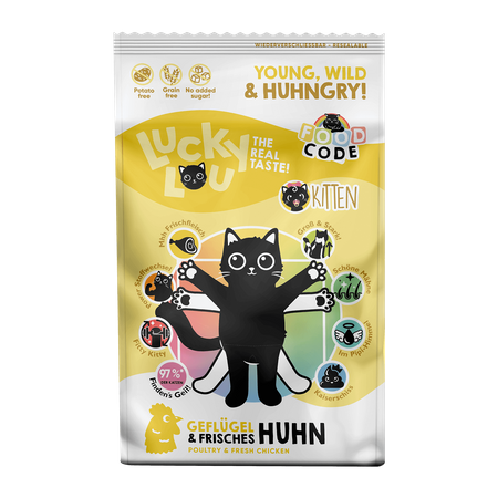 Lucky Lou Food Code Lifestage Kitten - Drób i Kurczak 750g