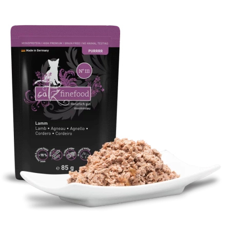 Catz finefood Purrrr No. 111 jagnięcina 85g mokra karma dla kota