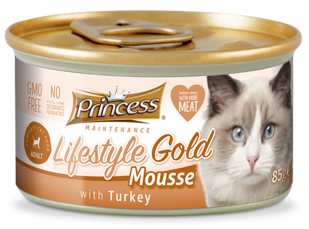 Princess Mus Gold Mousse Indyk 85gr mokra karma dla kota w formie musu