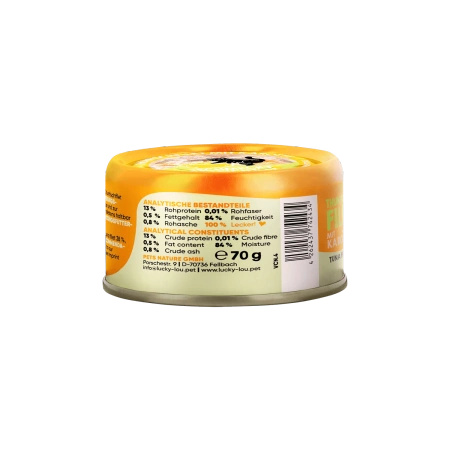 Lucky Lou Extra Food Tuńczyk z marchewką w puszce 70g wybredne koty