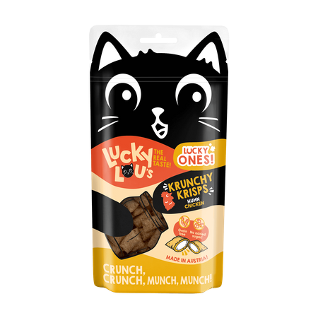 Lucky Lou Krunchy Krisps Kurczak 60g Przysmak dla kota bez zbóż