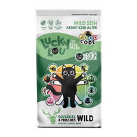 Lucky Lou Food Code Lifestage Senior bez zbóż Drób i Dziczyzna 340g