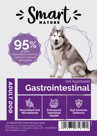 Smart Nature VET Gastrointestinal próbka 100g Wspiera układ pokarmowy Indyk
