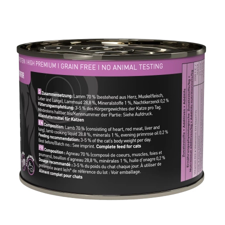 Catz finefood Purrrr No. 111 jagnięcina 200g mokra karma dla kota Hipoalergiczna