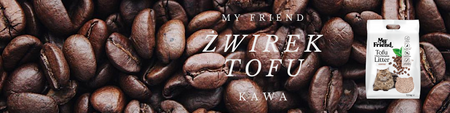 My Friend Tofu Żwirek dla kota zbrylający Kawowy 7,5 kg 2mm 18 litrów