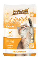 Princess Lifestyle Chunks Kurczak 100 gr kawałki mięsa w sosie mokra karma dla kota