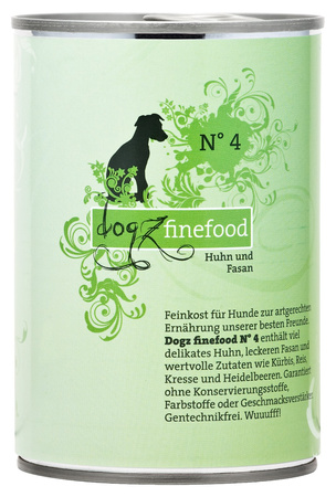 Dogz finefood No.4 kurczak & bażant 400g mokra karma dla psa
