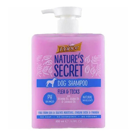 Prince Secret Szamp Flea & Tick Szampon Dla Psa Pomaga Zwalczać Pchły I Kleszcze