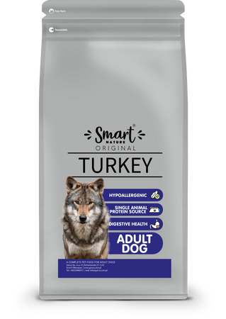 Smart Nature Original Dog Single ProteinTurkey 2kg karma dla psów o wrażliwym układzie pokarmowym, indyk z algami, monoproteinowa