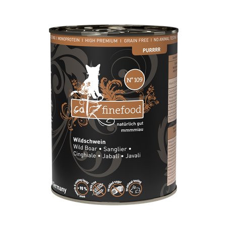 Catz finefood Purrrr No. 109 dzik 400g mokra karma dla kota
