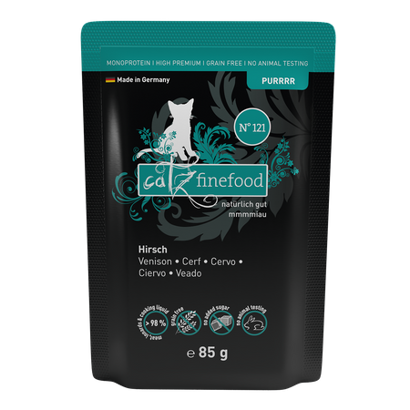 Catz finefood Purrrr N° 121 - Jeleń 85g karma mokra dla kota