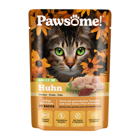 Pawsome Kurczak 85g saszetka dla kota 88% mięsa