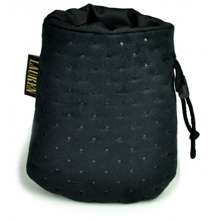 Torebka na smakołyki czarny pikowan  15cm x 13cm Lauren Design