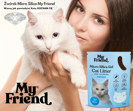 My Friend Micro Silica Żwirek Silikonowy Dla Kota PROM 4 sztuki x 3,8L