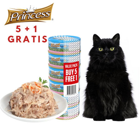 5+1 PROMO Princess Premium Tuńczyk Pacyficzny Ryż 170g