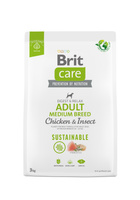 Brit Care Sustainable Adult Medium Breed 3 kg sucha karma dla dorosłych psów średnich ras