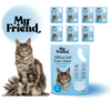 My Friend Natural Silica 3,8l Żwirek Silikonowy Dla Kota 8 sztuk 