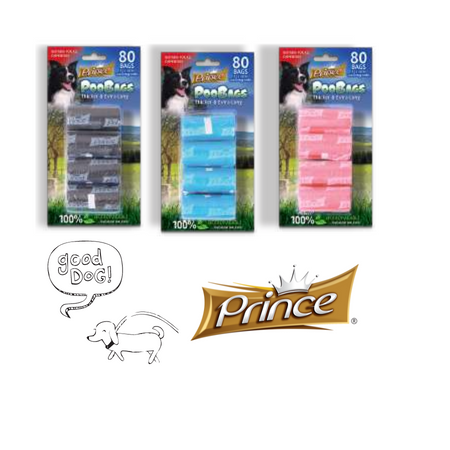Prince Biodegradowalne Woreczki 80szt. 4x20