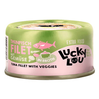 Lucky Lou Extra Food Tuńczyk z warzywami w puszce 70g Dla wybrednego kota