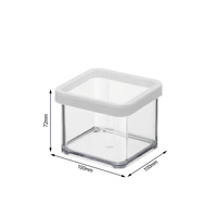 Pojemnik Rotho  kwadratowy. 0.5 l LOFT transparentny/biały