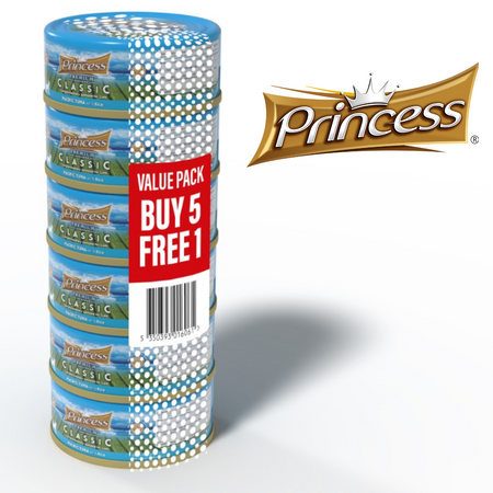 5+1 PROMO Princess Premium Tuńczyk Pacyficzny Ryż 170g