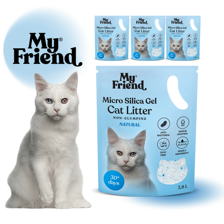 My Friend Micro Silica Żwirek Silikonowy Dla Kota PROM 4 sztuki x 3,8L