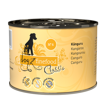 Dogz finefood No.6 kangur 200g mokra karma dla psa