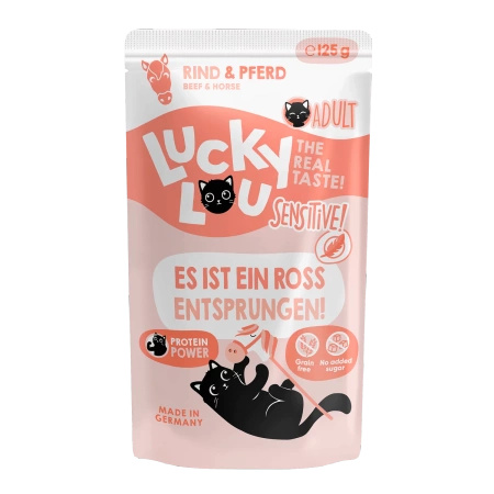 Lucky Lou Lifestage Sensitive Wołowina i Konia 125g