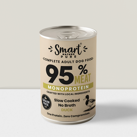 Smart Nature Pure DUCK 95% MIĘSA Monoproteinowa karma mokra dla psa Pakiet x 6szt.