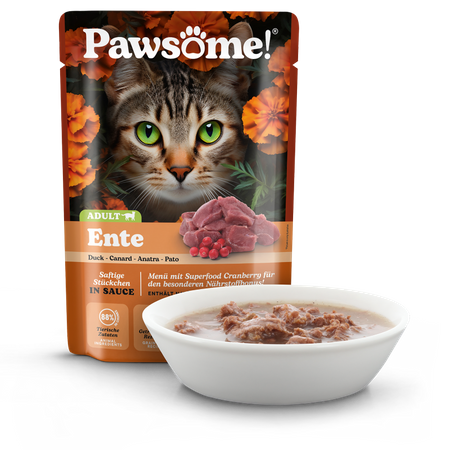 Pawsome Kaczka 85g saszetka dla kota 88% mięsa