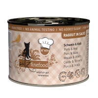 Catz Finefood Ragout No 609 - wieprzowina z cielęciną z batatami i cukinią  180g mokra karma dla kota