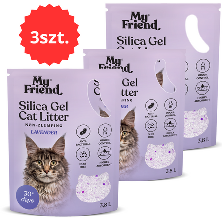 My Friend My Friend żwirek Silica Lavender 3,8lPakiet x2