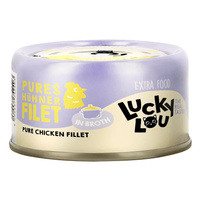 Lucky Lou Extra Food filet z kurczaka w bulionie puszka 70g dla wybrednego kota