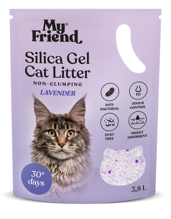 My Friend My Friend żwirek Silica Lavender 3,8lPakiet x4