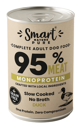 Smart Nature Pure DUCK 95% MIĘSA Monoproteinowa karma mokra dla psa PROMOCJA 7+1