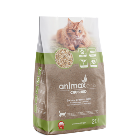 Animax Cats 20 L kruszon żwirek  naturalny zapach z trocin drzew iglastych, kruszon, zbrylający