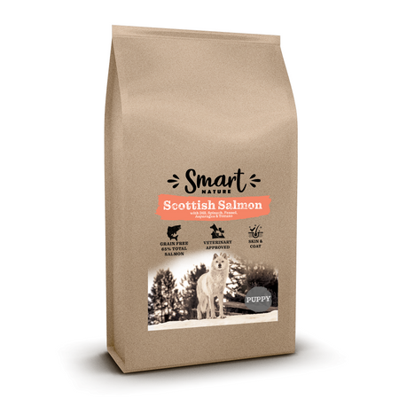 Smart Nature Puppy No Grain 100% Salmon 6kg bez zbóż z 65% mięsa ze szkockiego łososia, dla szczeniąt