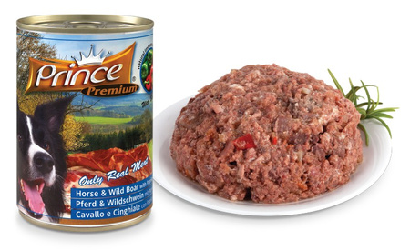 Prince Premium Konina Dzik Papryka Żurawina 400g mokra karma dla psa