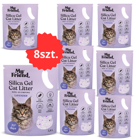 My Friend My Friend żwirek Silica Lavender 3,8lPakiet x8