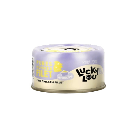 Lucky Lou Extra Food filet z kurczaka w bulionie puszka 70g dla wybrednego kota